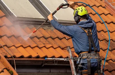 Démoussage et hydrofuge de toiture à Soréac